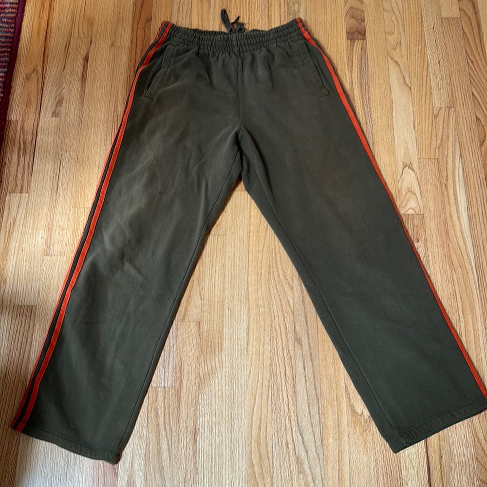 Adidas track pants.